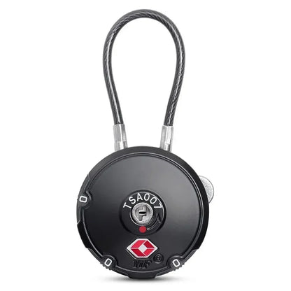 High Security TSA Customs Lock Overseas Customs Clearance Trolley Luggage Suitcase Backpack Password Padlock with Steel Cable