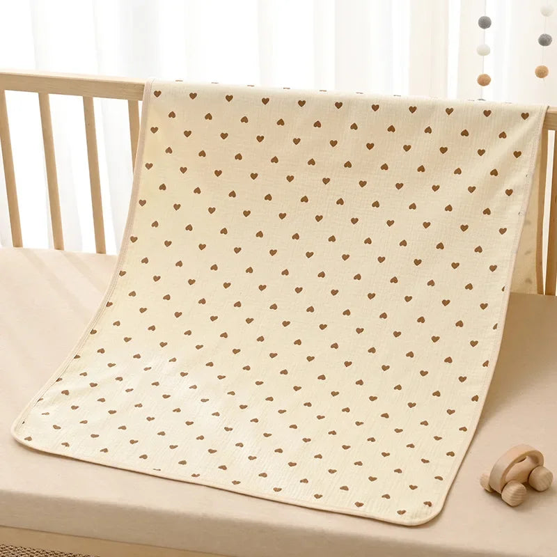 Reusable Baby Changing Mat Cover Baby Diaper Mattress Diaper for Newborn Cotton Waterproof Changing Pads Floor Play Mat