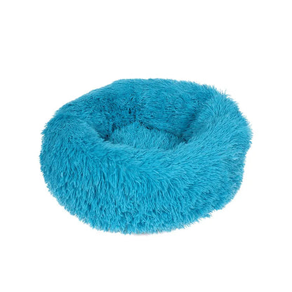 40-90cm Round Pet Bed for Large Dog Bed Super Soft Cat Bed Long Plush Dog House for Medium Dog House Winter Warm Sleeping
