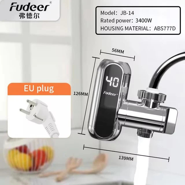 Fudeer Electric Water Heater Kitchen Faucet Connector Instant Hot Water Tap Adapter 220V Water Heater Bathroom Accessories