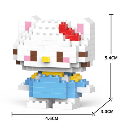 Cartoon Cool Rice Building Blocks Animal Dolls Educational Assembled Toys Ornaments Small Particles Children's Birthday Gifts