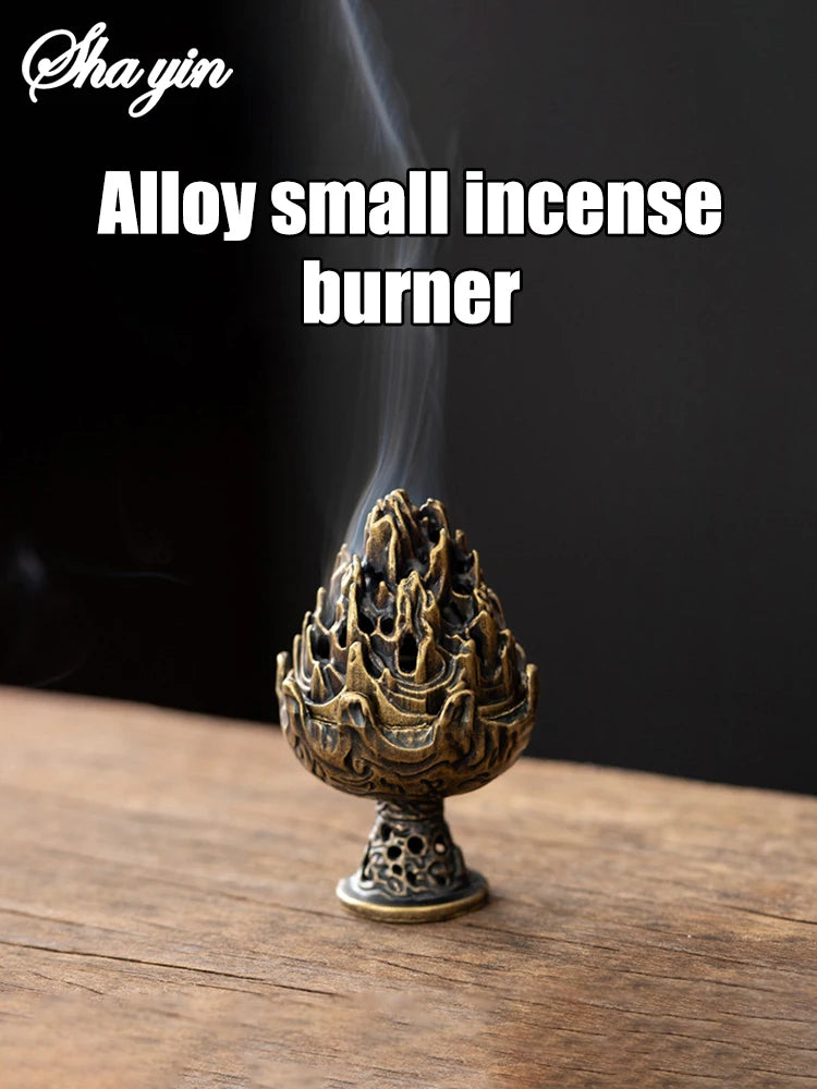 Boshan Incense Burner, Tabletop Ornament, Home Office Decor Collectible, Creative Portable Small Home Burner