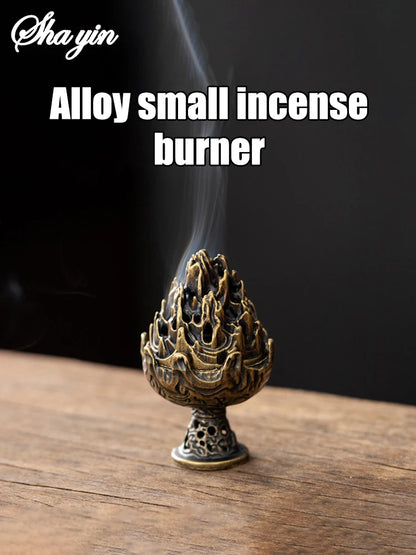 Boshan Incense Burner, Tabletop Ornament, Home Office Decor Collectible, Creative Portable Small Home Burner