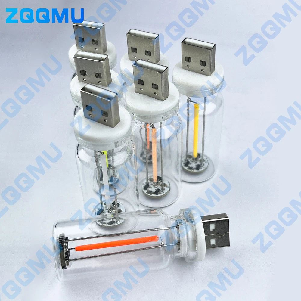 USB Touch Control LED Night Light Atmosphere Light, Edison Bulb Incandescent Lamp, LED Filament Light Bulb Bedroom Decoration
