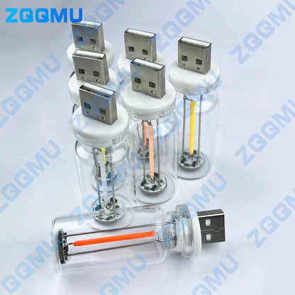 USB Touch Control LED Night Light Atmosphere Light, Edison Bulb Incandescent Lamp, LED Filament Light Bulb Bedroom Decoration