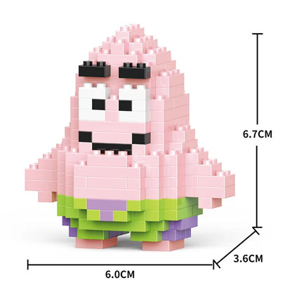 Cartoon Cool Rice Building Blocks Animal Dolls Educational Assembled Toys Ornaments Small Particles Children's Birthday Gifts