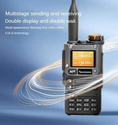 Quansheng UV-K5(8) 5W Walkie Talkie: Air Band Aviation Receiver, UHF VHF Dual Band, Type-C Charge, DTMF, NOAA, FM Two Way Radio