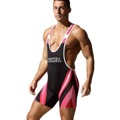 Men's Seamless Body Shaping Bodysuit, Sexy One-Piece Gym Vest, Rompers, Comfortable Home Jumpsuit