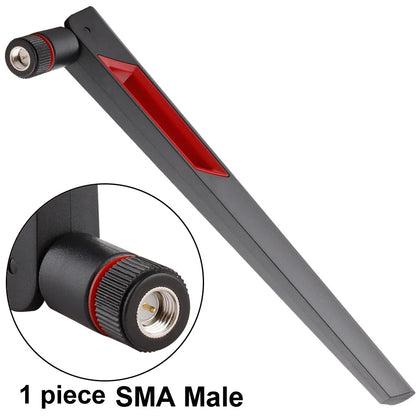 12dBi Dual Band WiFi Antenna, 2.4G 5G 5.8GHz, SMA Male/ RP-SMA Male Universal Antenna, Amplifier, WLAN Router Signal Booster