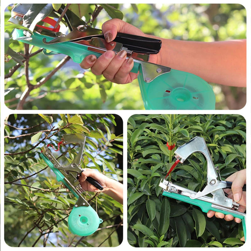 Household Garden Plant Tying Tape Machine Garden Tools Vegetable Fruit Flower Vine Binding Machine Stem Strapping Tape Tool Set
