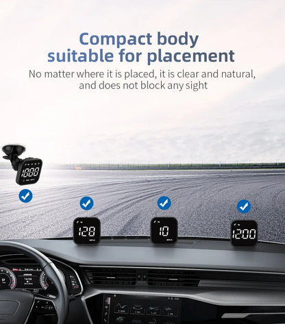 G4S GPS Smart Gauge Head-Up Display for HUD Auto Computer Speedometer Display KMH MPH Time Compass Car Electronics for All Cars