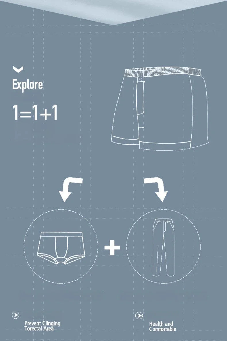 4-Pack Modal Men's Harem Pants Mid-Waist Men's Underpants Loose Pajama Pants Breathable Boxers for Men