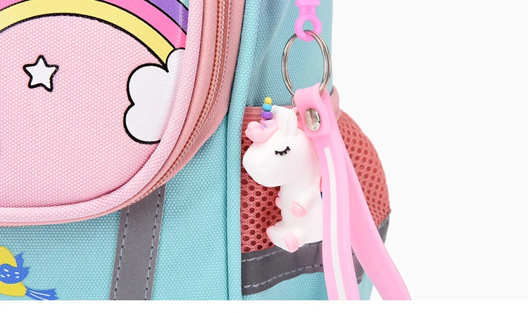 Cute Girls Unicorn Backpacks For Boys 1-3 Grade Cartoon Orthopedic Waterproof Backpack Kindergarten School Bag Mochila Escolar
