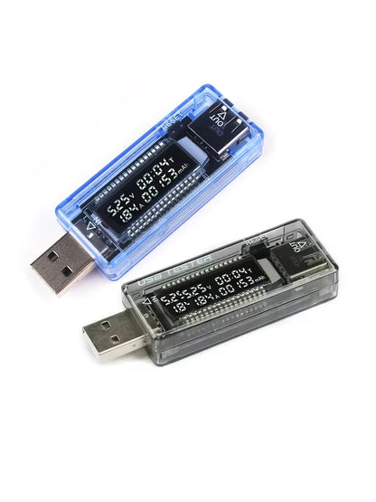 1-10Pcs USB Port Tester Current Voltage Doctor Charger Capacity Meter Battery Capacity Tester