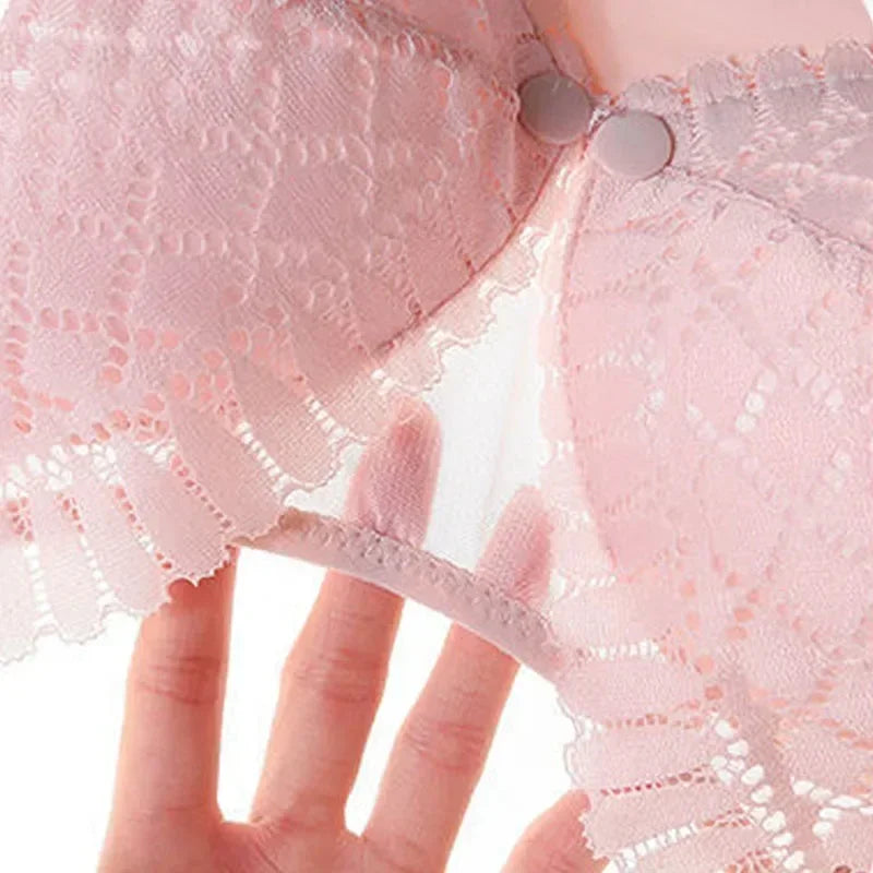 Front Button Maternity Nursing Bra Adjustable Gathered Underwear Comfortable Breastfeeding Bra for Feeding Pregnant Women Clothes