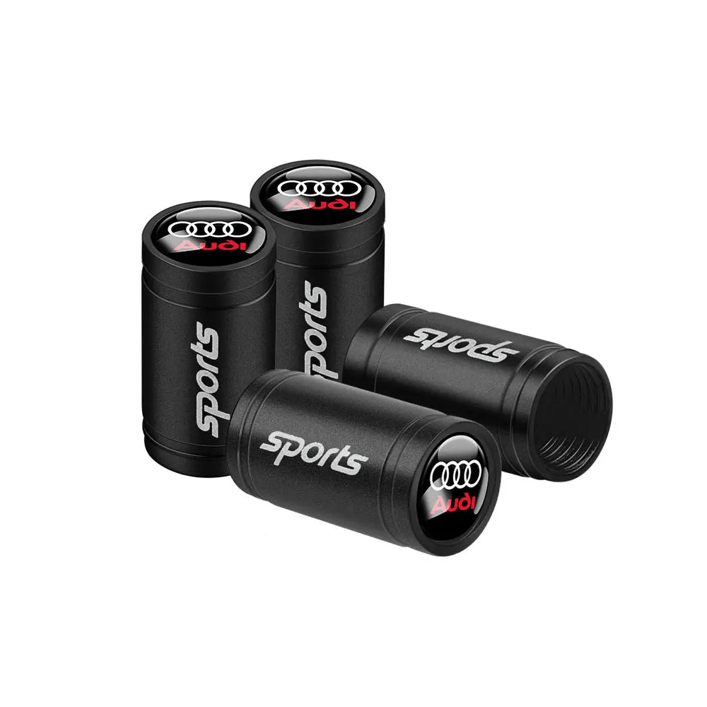Tapas de válvula de neumático para coche con logotipo, accesorios para Audi Sline RS S TT A1 A2 A3 A4 A5 A6 A7 A8 8P B6 B7 B8 C5 C6