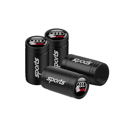 Tapas de válvula de neumático para coche con logotipo, accesorios para Audi Sline RS S TT A1 A2 A3 A4 A5 A6 A7 A8 8P B6 B7 B8 C5 C6