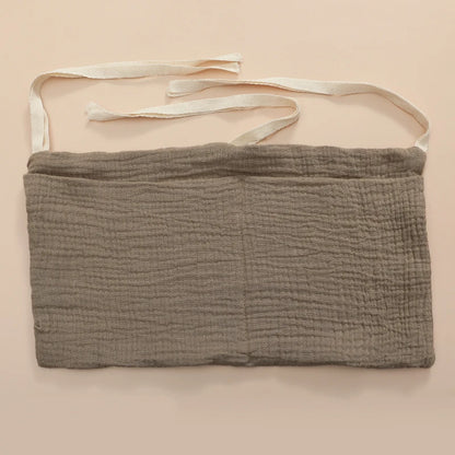 100% Cotton Baby Crib Storage Bag Multifunctional Newborn Bed Headboard Organizer For Kids Baby Bedding Diaper Bag