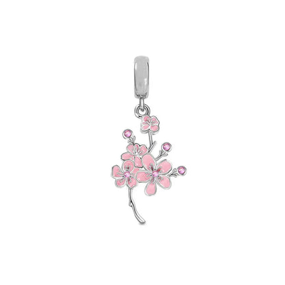 Hot Selling 925 Silver Pink Cake, Dog Paw, Luggage, Cup Bead Pendant Suitable for European Original Bracelet DIY Exquisite Jewelry