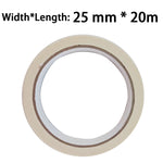 Cinta de carrocero blanca de 20 m/50 m, grabable, selladora, autoadhesiva, impermeable para pintura artística, bocetos, coches, bricolaje, papel, material escolar