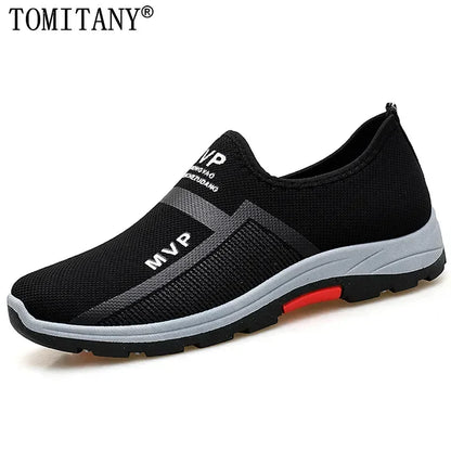 Summer Mesh Men Shoes, Lightweight Sneakers, Men Fashion Casual Walking Shoes, Breathable Slip-on Mens Loafers, Zapatillas Hombre