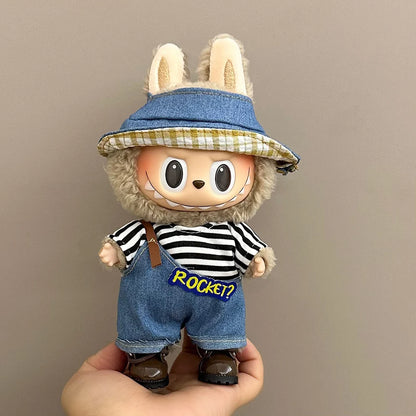 Cute Doll Clothes Outfit Accessories For 17cm Labubu V2 V1 Doll Clothing Different styles Cosplay dress Kid Toy Gifts