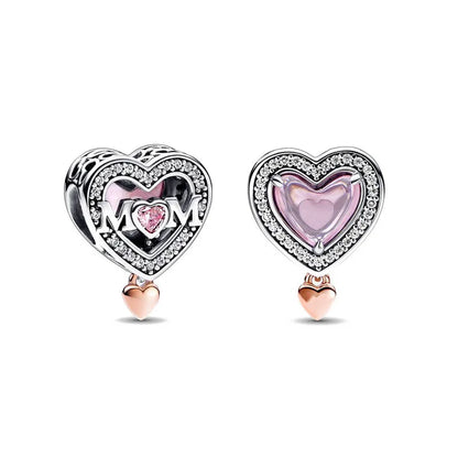 Hot Selling 925 Silver Pink Cake, Dog Paw, Luggage, Cup Bead Pendant Suitable for European Original Bracelet DIY Exquisite Jewelry