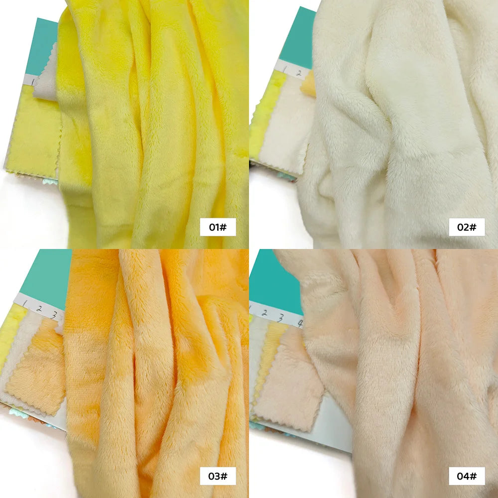 45x50cm 34~66# Plush Fabric For Sewing 5mm Pile Length 100 Polyester Hair Material For Popular Cotton Dolls DIY Handmade Fabric