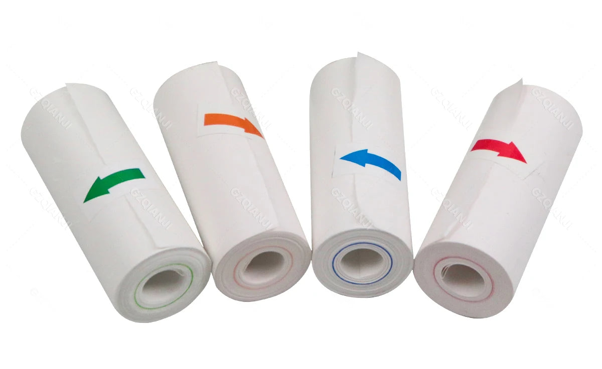 Thermal Printer Papers 57mm Color Papers for Camera Instant Print Kids Camera Printing Inkless Mini Portable Photo Printer
