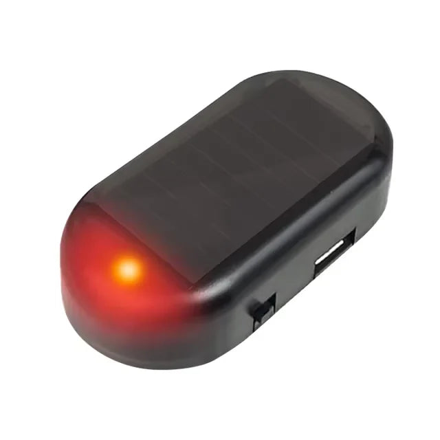 Car Fake Security Light Solar Powered Simulated Dummy Alarm Wireless Warning Anti-Theft Caution Lamp LED Flashing Lights
