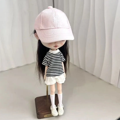 Fashion 1/6 Blythe Doll Clothes Sweater Set Barbir Doll Replace Clothes Ob24 Doll Outfit Accessories No Socks