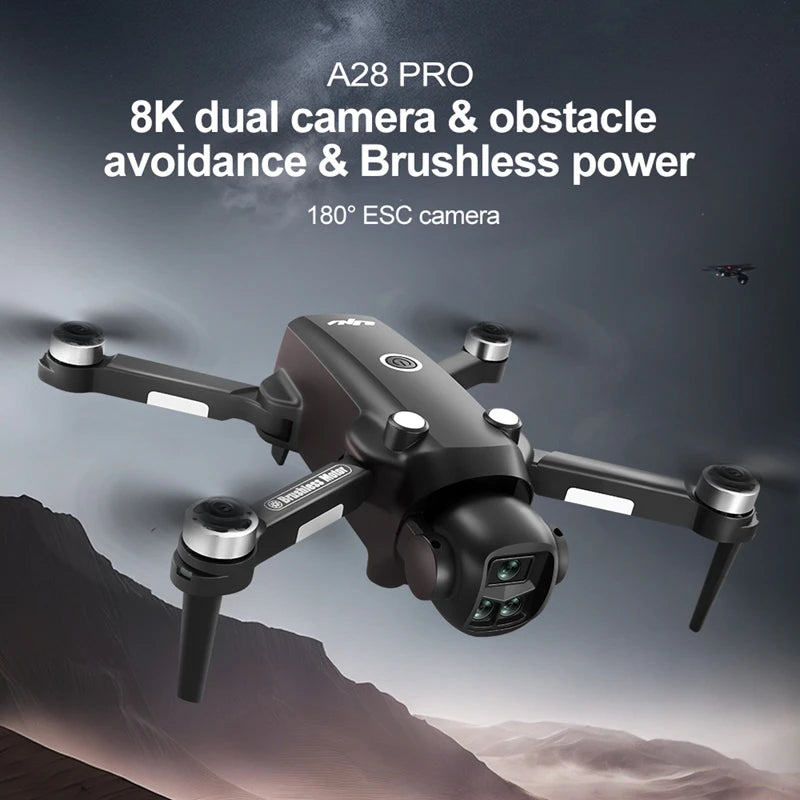 2026 V156 MAX Drone 8K HD 5G WIFI GPS Screen RC Dual Camera Intelligent Obstacle Avoidance Brushless Power Toys Drone Gift 2026