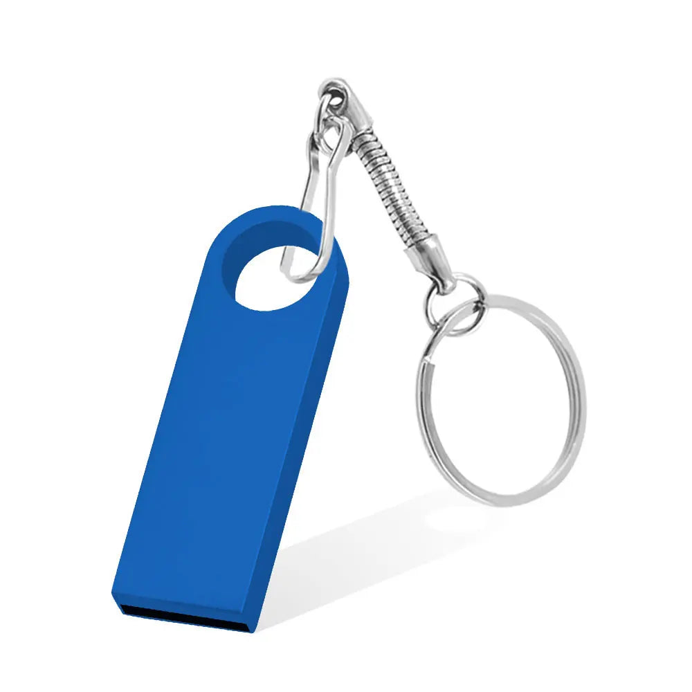 Hot Sale Metal Key Chain 3.0 USB Flash Drive 128GB Pen Drive 8GB 16GB 32GB 64GB Memory U Stick 3. 0 High Speed Pendrive