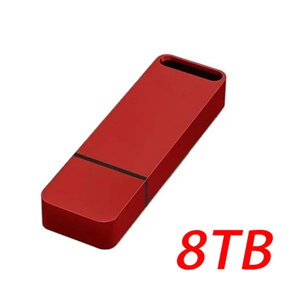 16TB Flash Drive USB3.2 High Speed Transfer Type C U Metal Flash SSD Portable Mini Flash Drive Memory Waterproof U Drive