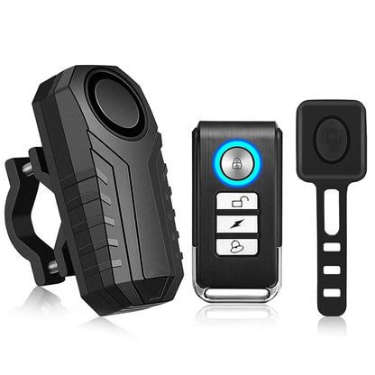 Extractme Motorcycle Burglar Alarm with Remote Control 113dB Wireless Waterproof Car Electric Bicycle Security Anti-Lost Alarm