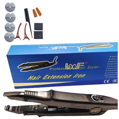 Loof Professional Nueva Tenacilla de Fusión para Extensiones de Cabello con Temperatura Ajustable hasta 220℃, Mini Punta Calentadora Inteligente, Herramienta de Unión de Queratina