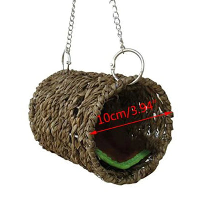 17 Styles Birds Nest Bird Cage Natural Grass Egg Cage Bird House Outdoor Decorative Woven Hanging Parrot Nest Houses Pet Bedroom
