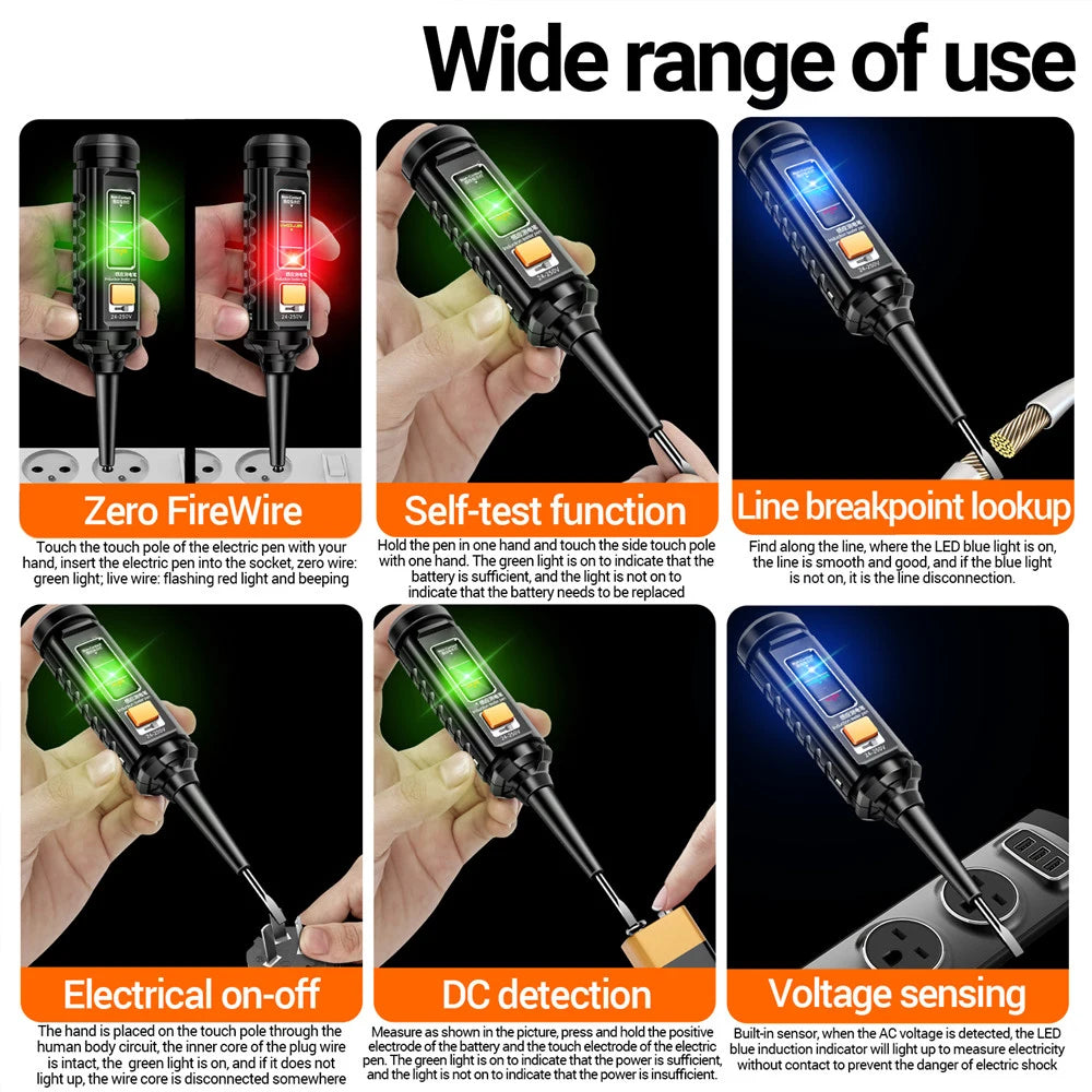 Multi-functional Electrician Screwdriver Pencil AC Non-contact Induction Test Pen, Voltage Tester, Voltage Detector Screwdriver