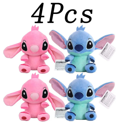 2028 New 12cm 20cm 25cm Stitch Stuffed Plush Models Cartoon Stuffed Plush Dolls Anime Plush Baby Toys Kawaii Kids Birthday Gifts
