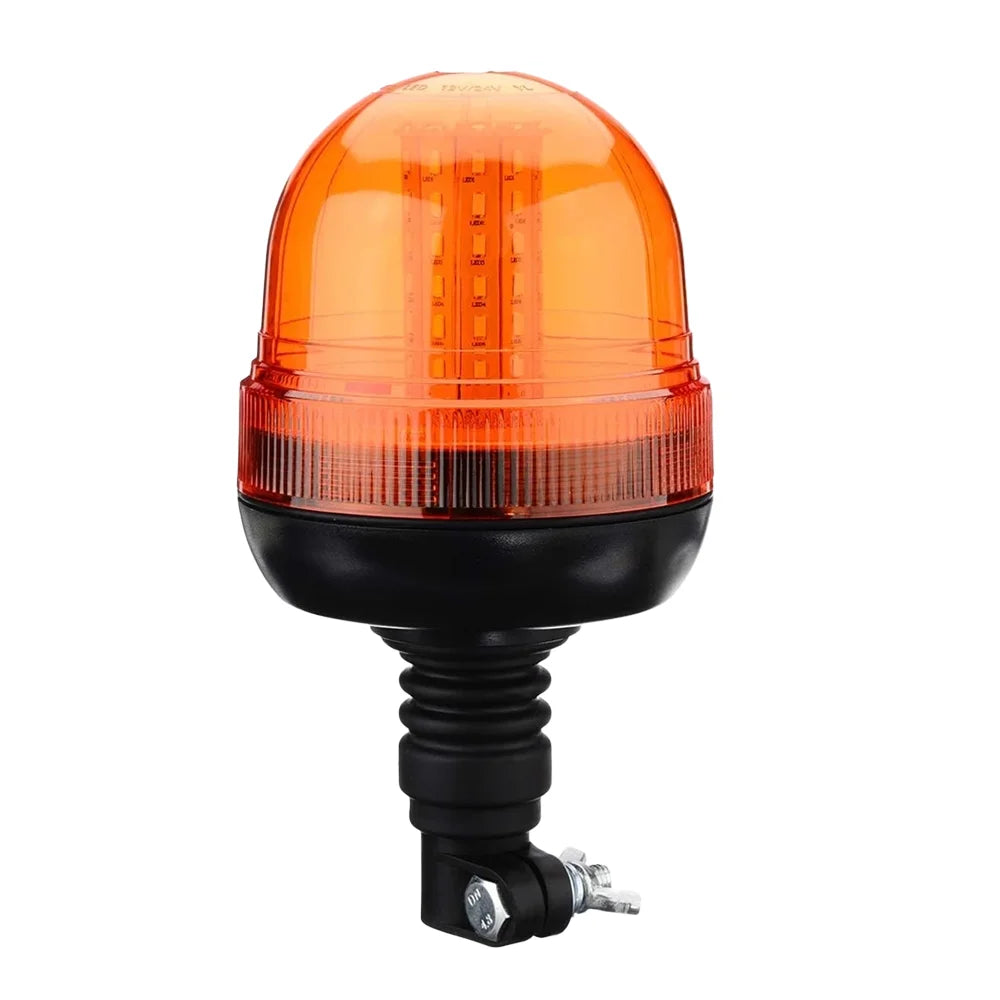 JALN7 LED Beacon Warning Signal Light Tractor Amber for J-Deer Rotating Flash Strobe Lamp Forestry with Base Bracket Pole