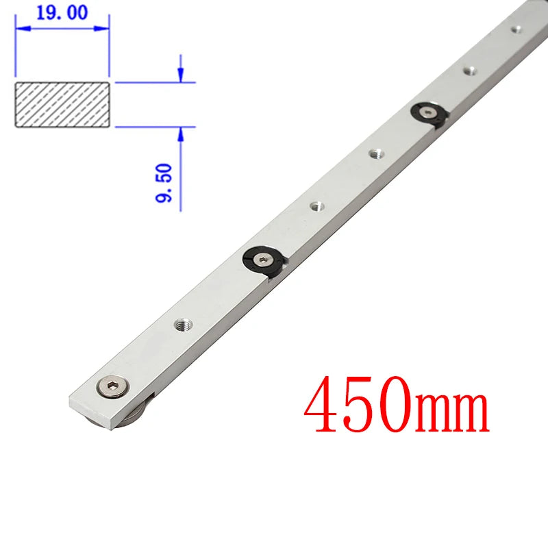 Aluminium Alloy T-tracks Slot Miter Track And Miter Bar Slider Table Saw Miter Gauge Rod Woodworking Tool Durable In Use