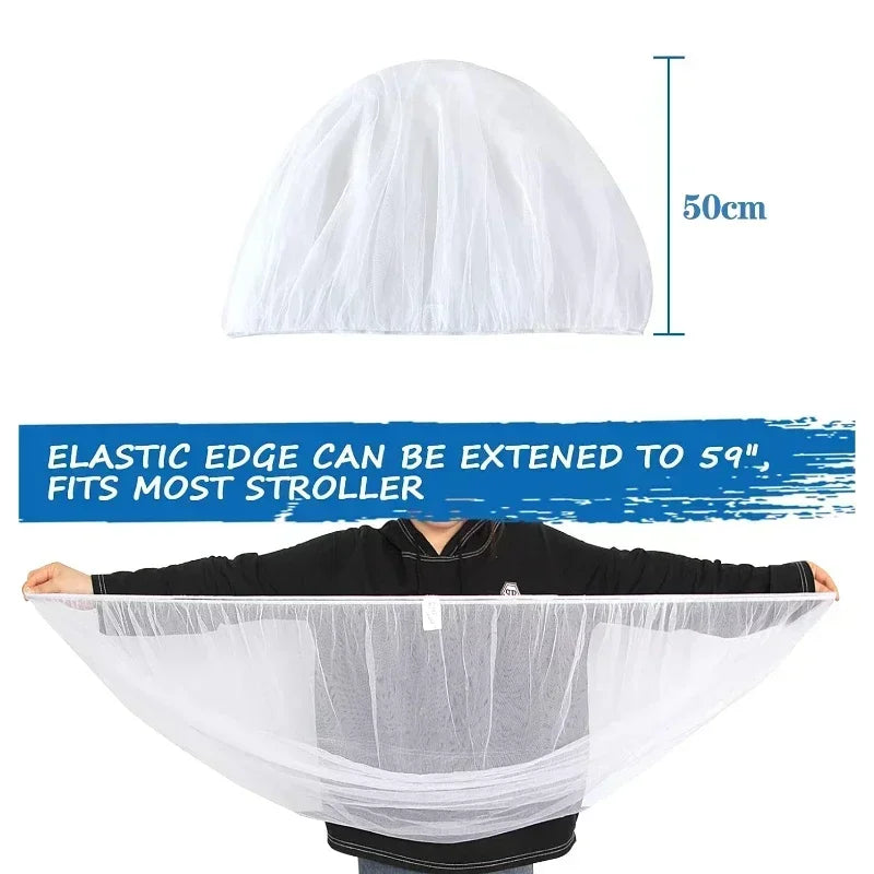 Mosquito Net for Fully Covered Baby Stroller Durable Mosquito Net for Baby Cradle Crib Mosquito Net for Portable Mini Crib