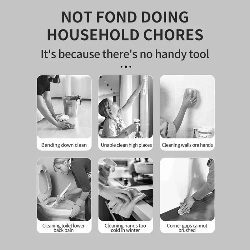 2000mAh, 6-in-1 Electric Cleaning Brush, Wireless Intelligence Rotary Cleaning Brush, Shower Clean Brush, Kitchen Bathroom, MIJIA