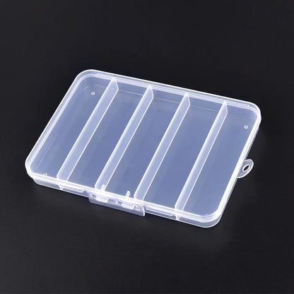 Plastic Transparent Storage Box Jewelry Beads Container Jewelry Tools Accessories Box Small Items Sundries Organizer Case