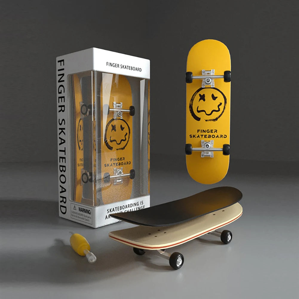 Professional Mini Wooden Skateboard Fingerboard Set Finger Scooter Finger Skate Board Maple Wood Kid Tabletop Toys for Boys