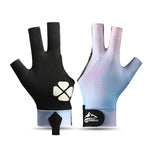 1pc Left Hand Billiards Glove Three Finger Snooker Billiard Glove Non Slip Stickers Elasticity Billiard Training Gloves