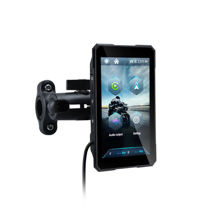 EKIY 5.0 inch Portable Digital Dashboard Motorcycle Navigation GPS Removable Display Screen Wireless CarPlay Moto Android Auto
