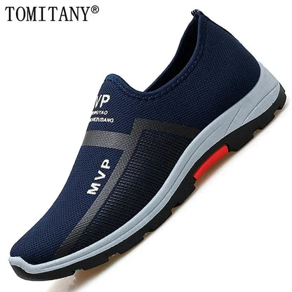 Summer Mesh Men Shoes, Lightweight Sneakers, Men Fashion Casual Walking Shoes, Breathable Slip-on Mens Loafers, Zapatillas Hombre