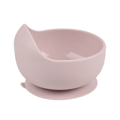 28Colors Baby Silicone Suction Bowls for Kids Waterproof Baby Feeding Tableware Spoon Children Dishes Kitchenware Infant Plates