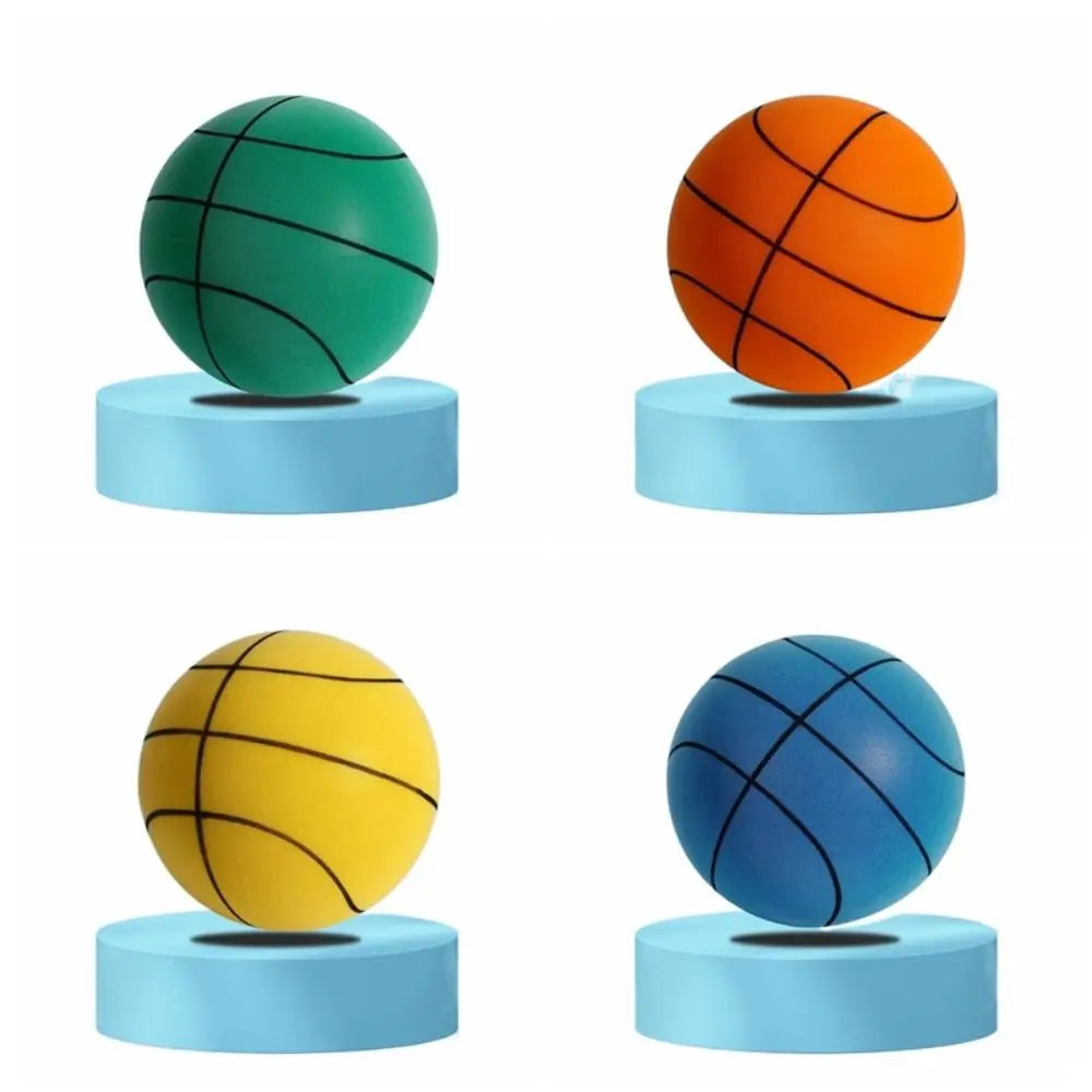 Baloncesto de entrenamiento silencioso de 18 cm/22 cm/24 cm, alta elasticidad, bajo nivel de decibelios, pelotas que rebotan ligeras, amortiguación, pelota muda que rebota